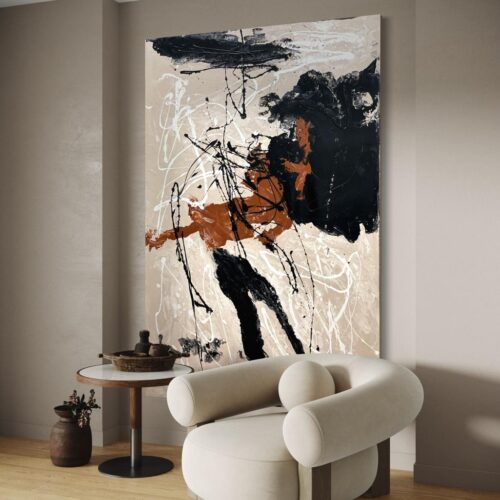 Painted Tableau Abstract 100*150 Cm