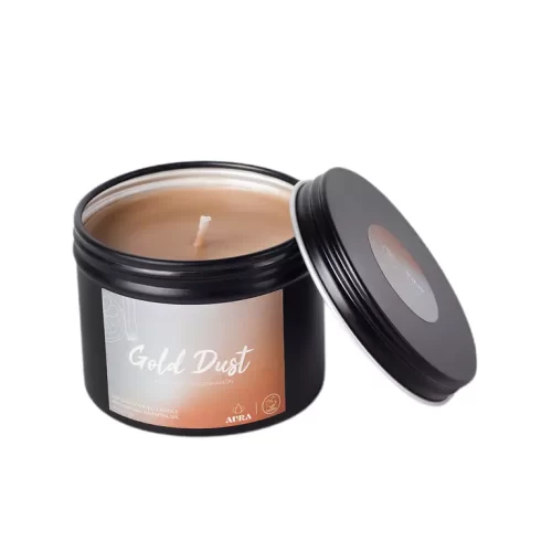 "Gold Dust" Soy Wax Scented Candle by AURA 135 gm inspired by Paco Rabanne "One Million".