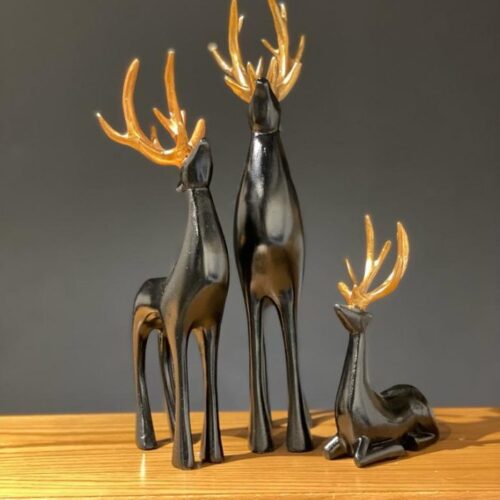 Black Gazelle Set Antique