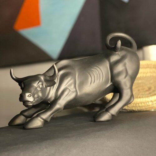 Black Bull Statue