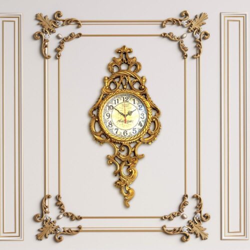 Vintage Rococo Wall Clock