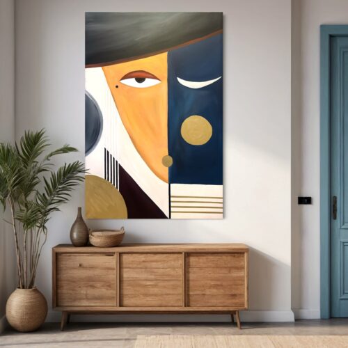 Painted Tableau Abstract 100*150 Cm